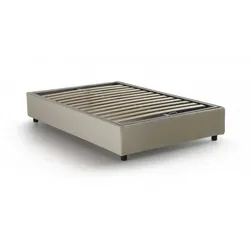 Asid - Halbbreites Bett, Beige, Abziehbar, Made in Italy