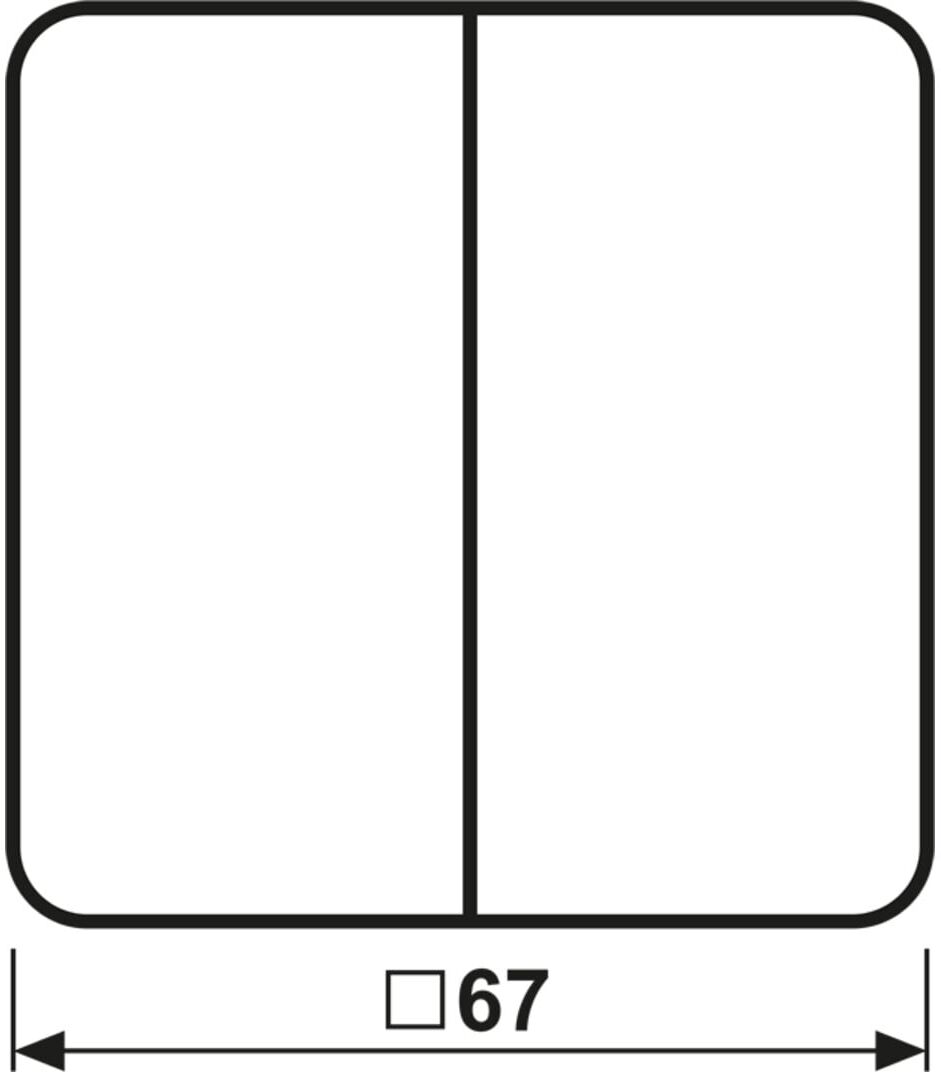 Jung Wippe aws für Schalter/Taster CD 595 BF WW (CD595BFWW)