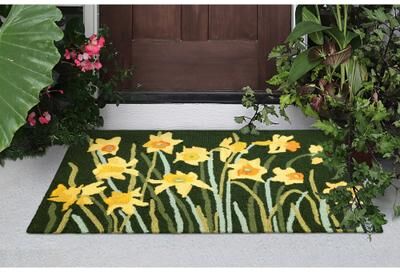 Liora Manne Lush Decor Frontporch Daffodil Indoor/Outdoor Rug