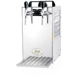 Kontakt 70/K Zapfanlage, Bierzapfanlage 2-leitig Trockenkühlgerät aus Edelstahl, 90 Liter/h, mit Membranpumpe, Green Line