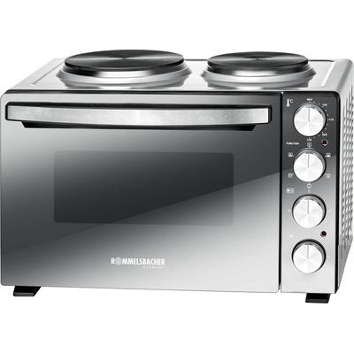 ROMMELSBACHER Kleinküche "KM 3300", silber (schwarz, silberfarben), B:41cm H:34,9cm T:50,4cm, Minibacköfen