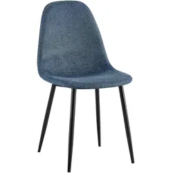 CLP Esszimmerstuhl Napier Stoff   Farbe: dunkelblau, Material: Stoff