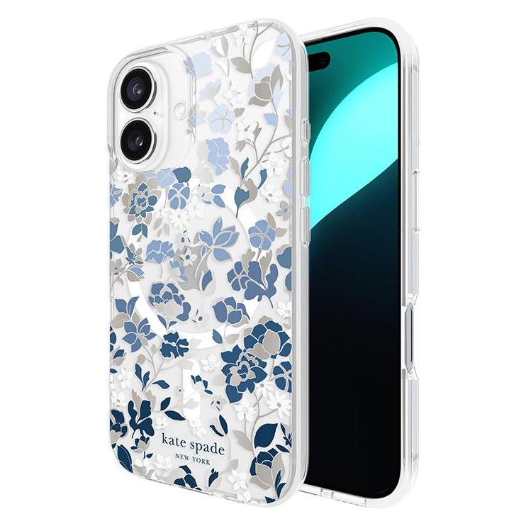 Kate Spade Hülle für iPhone 16 MagSafe Blumenmuster (Apple iPhone 16) (CM-KS054338)
