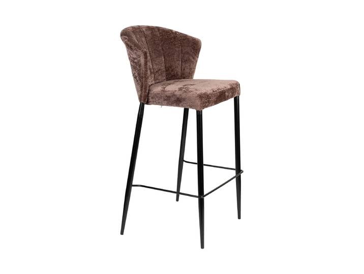 Hochwertiger Design Barstuhl „Georgia“ Leder Grün Dutchbone