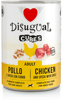 Disugual Cubes Cão Frango e Espelta 6 un x 400g