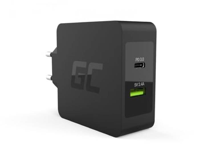 Green Cell CHAR10 Mobiele oplader Black Indoor