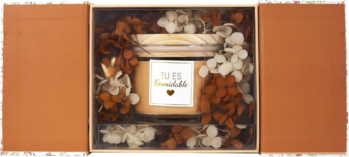 Geurkaars Geschenkset met 1 Luxe Kaars in Geel