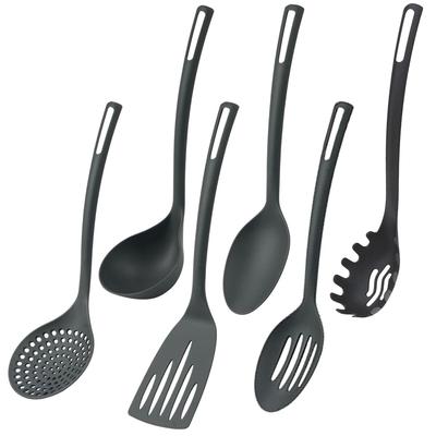 WellHome - Set mit 6 grundlegenden Küchenutensilien aus schwarzem PBT
