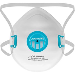 ACE-Instruments Atemschutzmaske ProTec, FFP3 NR D, mit Ventil, 5 Stück