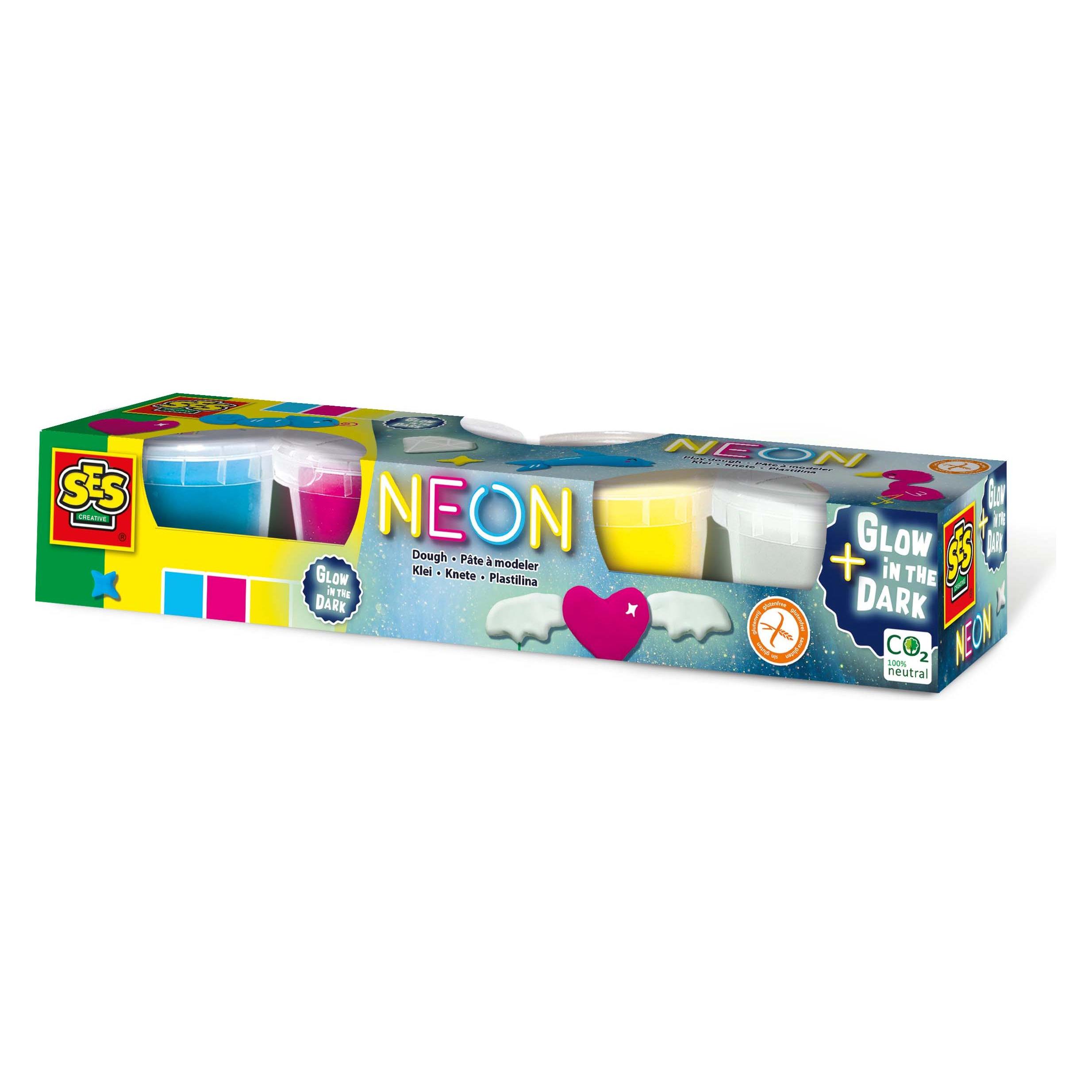 Ses Neon und Glow in the Dark Clay (00461)