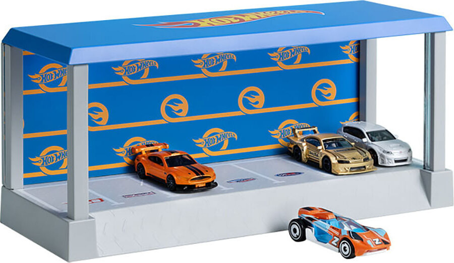 Paladone Hot Wheels Garage Display Case verlichte vitrine blauw