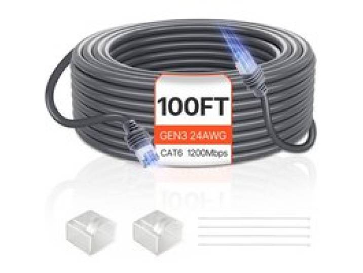 VEVOR Câble Starlink Standard Gen 3 Satellite V3 Rallonge Câble 30,48 m 24 AWG / 0.25 mm²