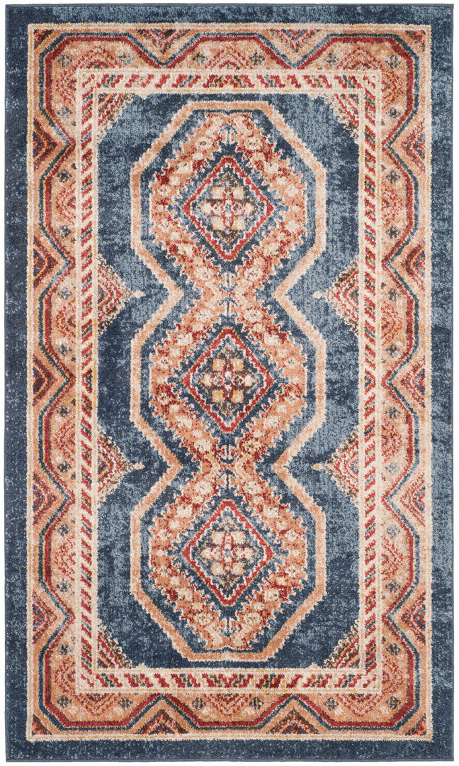 World Menagerie Sakina Oriental Area Rug Rectangle 91 x 152 cm