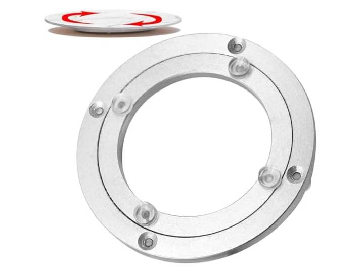 Esstisch-Drehplatte, Drehbare Drehtellerringe aus Metall, glatte, um 360 Grad drehbare(28 inches (700mm))