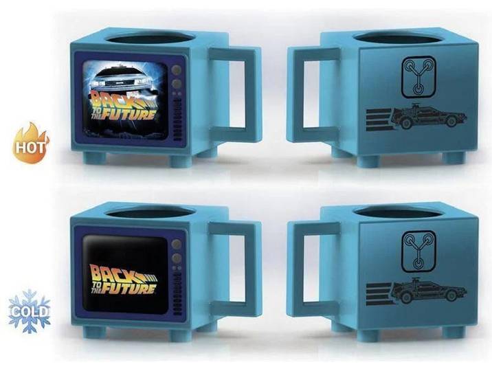 Retour vers le Futur - Mug 3D thermoréactif en forme de TV Convecteur Temporel
