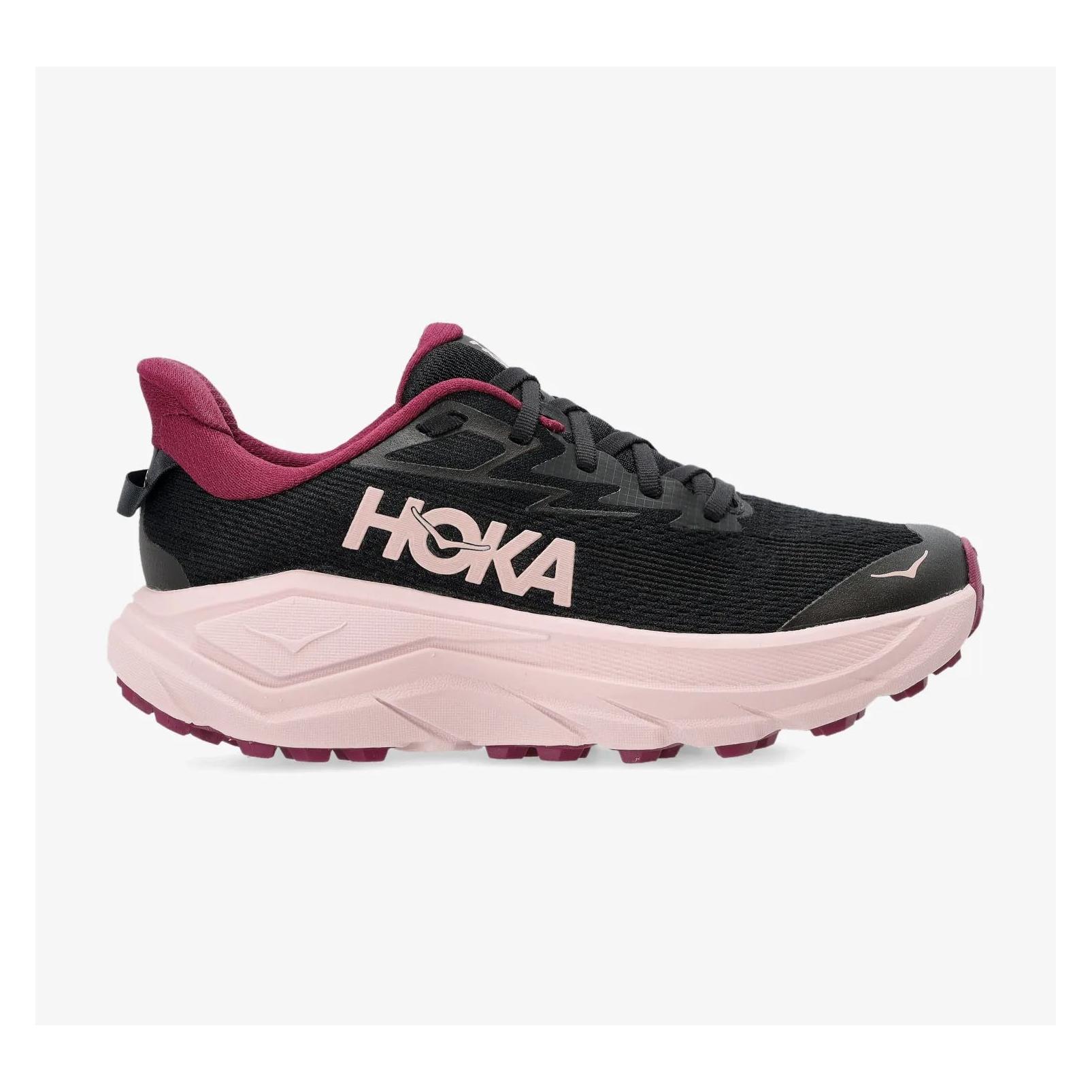 Hoka Trailschuhe Damen Challenger 8 - black/pink opal (38) (1168717-BNKP)