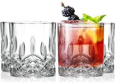 Majestic Gifts Inc. Glass DOF Tumblers -10.5 Oz.-Set/4