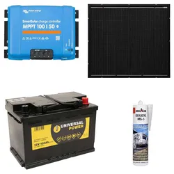 a-TroniX Solaranlage Wohnmobil 440W mit 100Ah Batterie und Victron MPPT Laderegl...