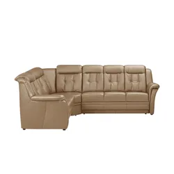 Polstermöbel Oelsa Ecksofa Leder  Andorra ¦ braun ¦ Maße (cm): B: 272 H: 99 T: 238.0