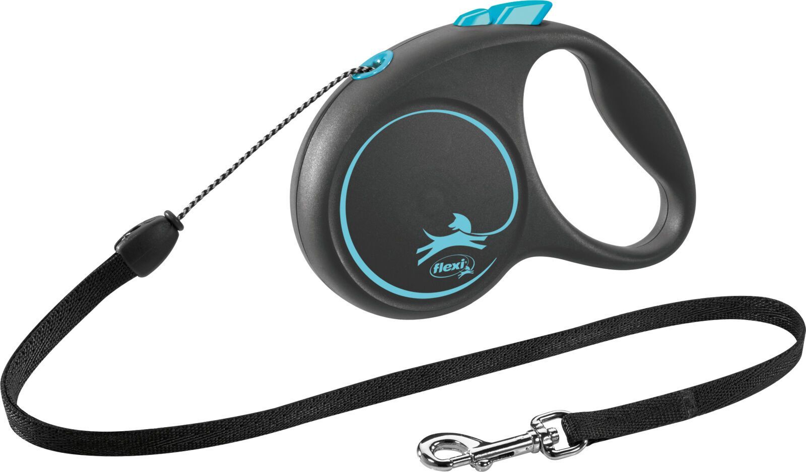 TRIXIE flexi BLACK DESIGN, Seil, S: 5 m, blau