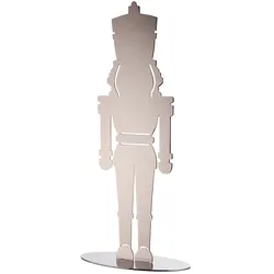 ANDY Nussknacker Dekofigur aus Edelstahl 45 cm