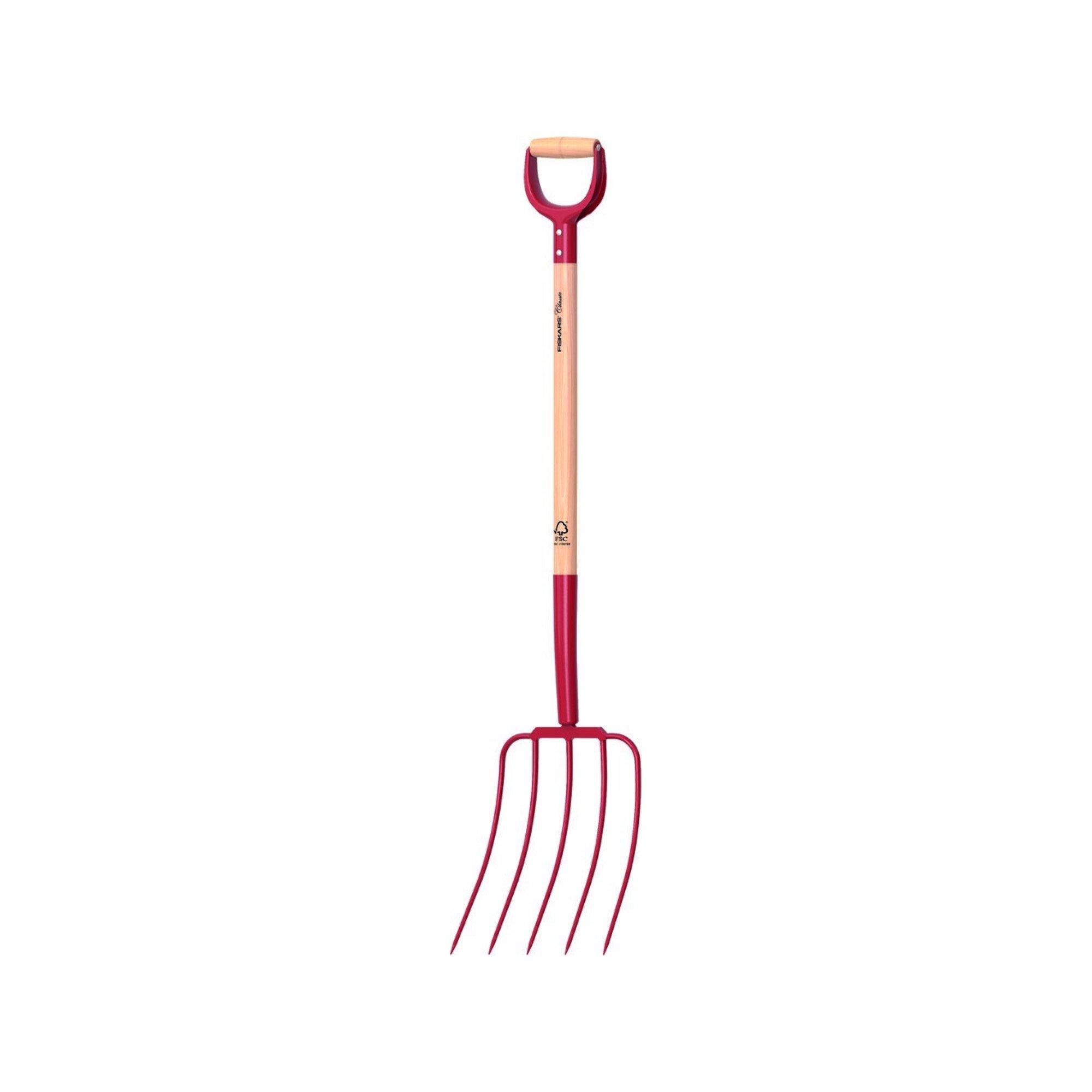 Fiskars Dunggabel 4 Zk. CLASSIC mit FSC-Holzstiel (1071912)