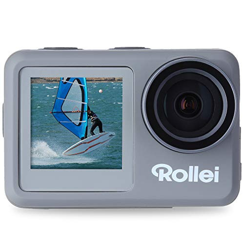 Rollei Action Cam 9s Plus 4K 60fps onderwatercamera in zwart en grijs