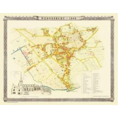 Old Map of Wednesbury 1846, Karte von Mapseeker Publishing Ltd.,Plansearch UK, Historical Images Ltd, 978-1-84491-795-2