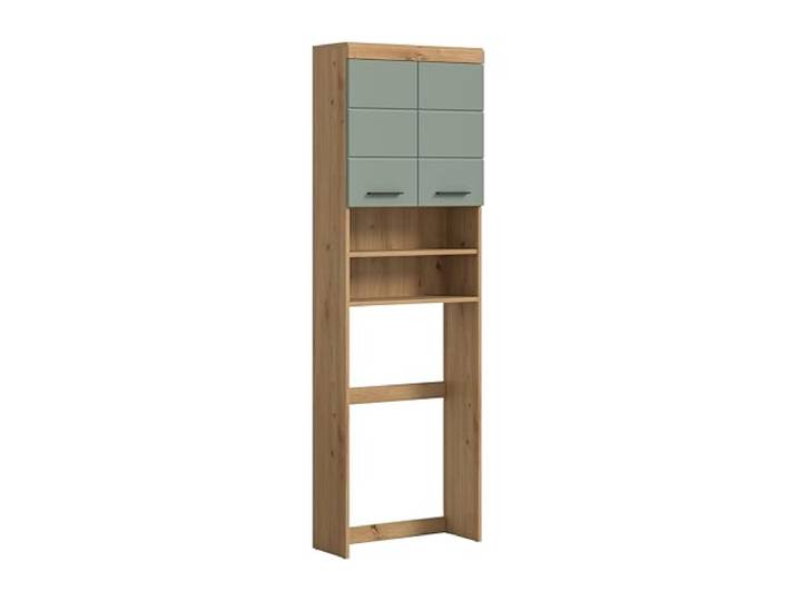 xonox.home Bad Scout X06N3731 Wasmachinerek Bovenbouw in Salie en Artisan eiken imitatie, ca. B/H/D: 63x191x24 cm