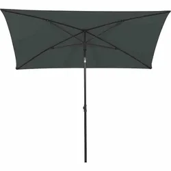 Siena Garden City Mittelstockschirm anthrazit/grau 140x210cm