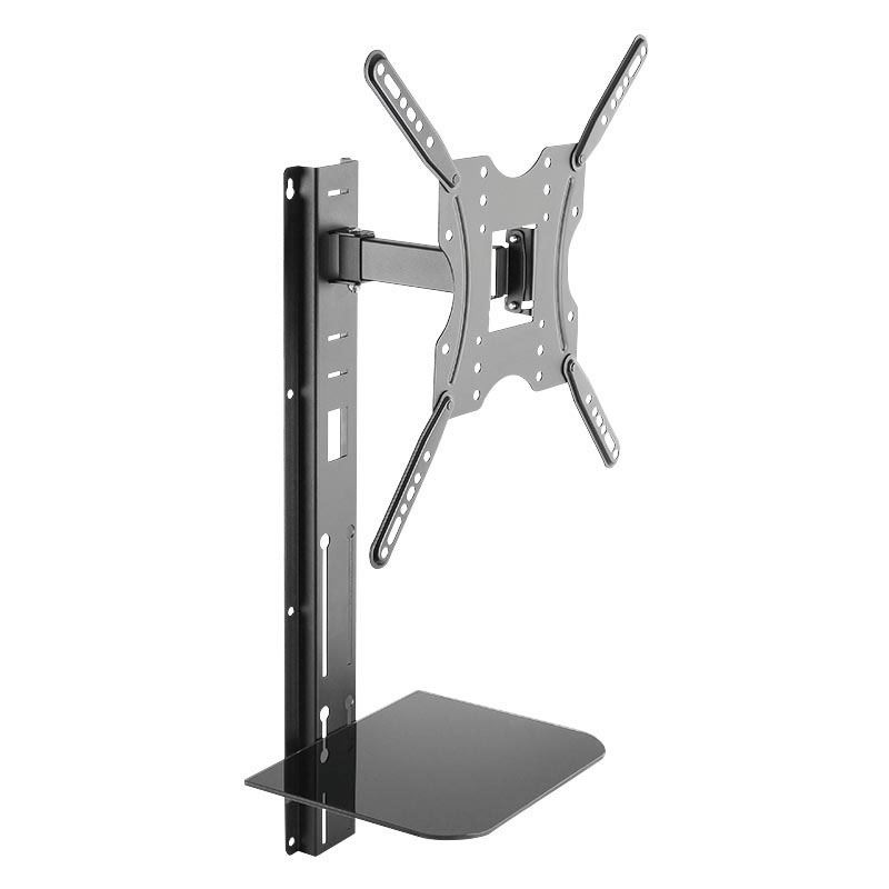 LogiLink BP0048 TV-Wandhalterung mit Ablage Wandhalterung schwarz