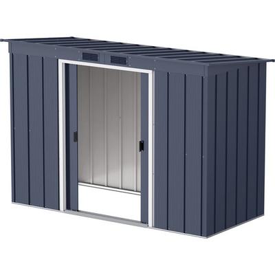 Metall Gerätehaus 263x113 Gartenhaus Schiebetür