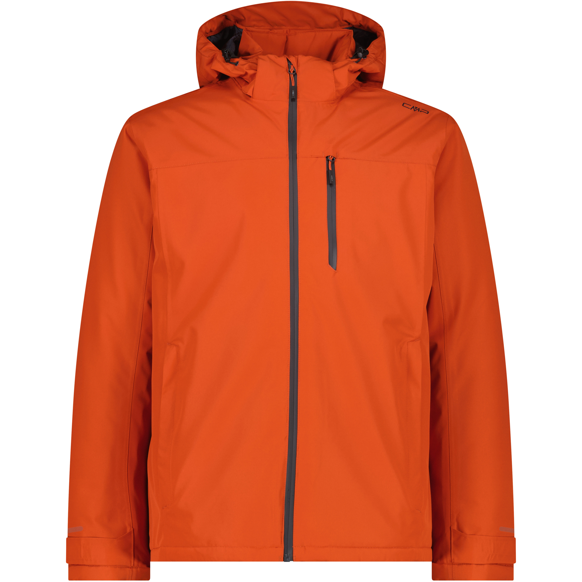 CMP Zip Herren Kunstfaserjacke rot Größe L Trekking Wasserdicht Wasserabweisend