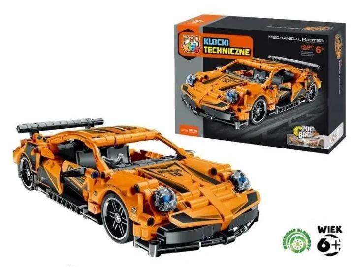 Pro Kids Technische klok superauto oranje