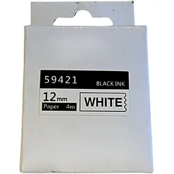 Kompatible Schriftbandkassette Ersetzt DYMO 59421 12mm X 4m Selbstklebend Für LT-100H, LT-100T