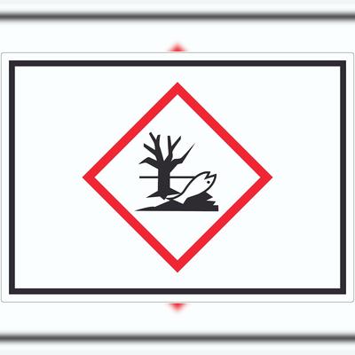 HB-Druck Aufkleber Gewässergefährdend Symbol Verunreinigung von Wasser A0 (841x1189mm)