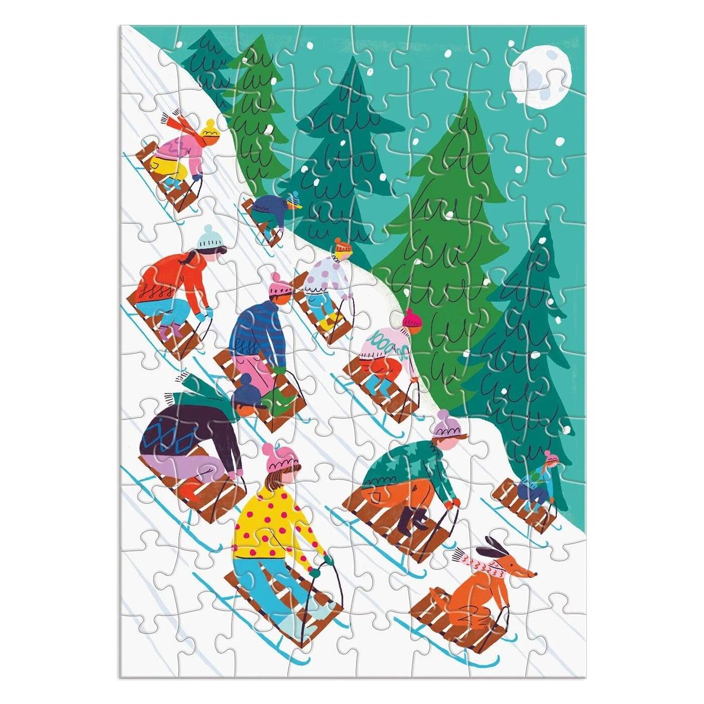 Abrams & Chronicle Louise Cunningham Merry and Bright 12 Days of Christmas Advent Puzzle Calendar (12 Türchen) (CHB1125)