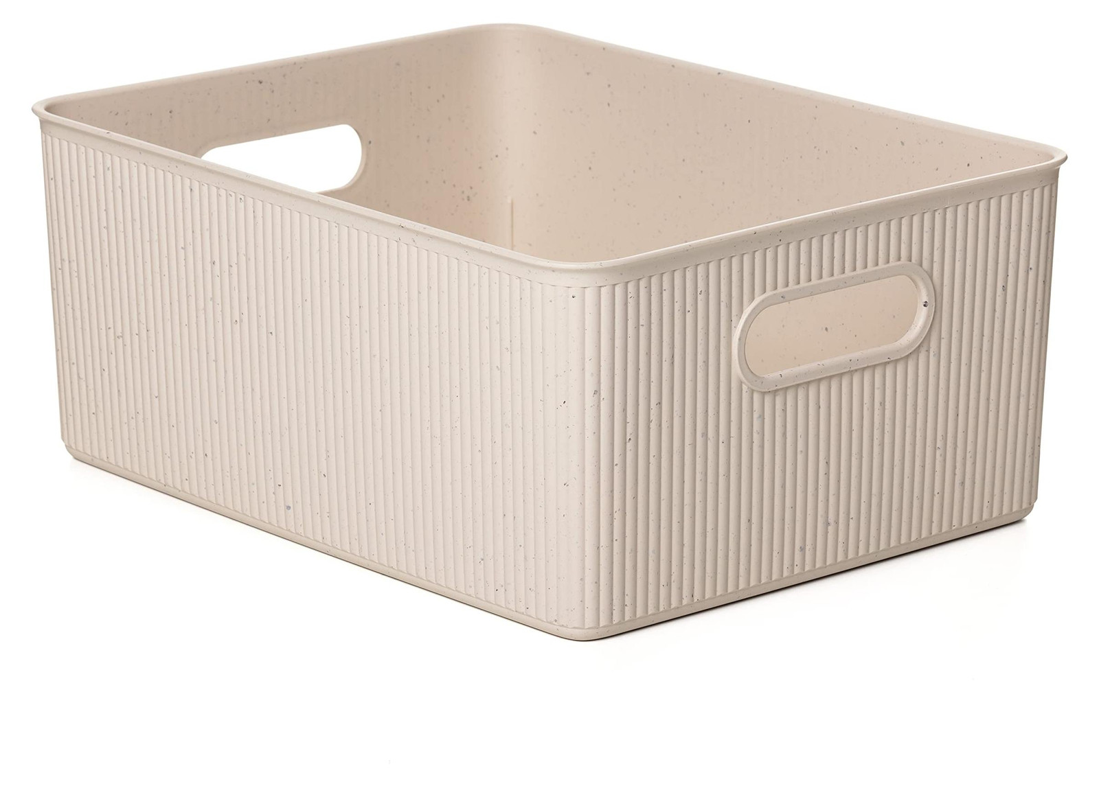 Dripio Stapelbare Opbergmand met Handvatten, Kunststof, Slatted Design