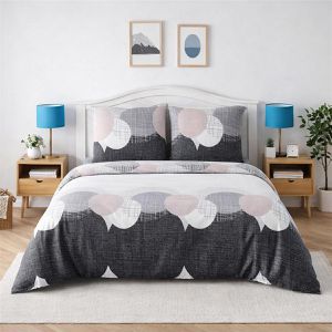 Buymax Bettwäsche Jadore, grau, Renforcé, 2 Kissenbezüge 80x80 cm und ein Bettbezug 200x200 cm
