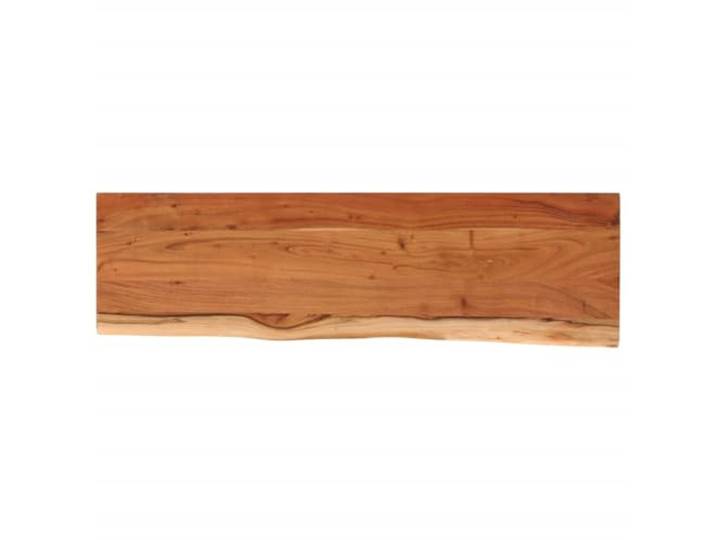 Favemtsl Tischplatte 140x40x3,8 cm Massivholz Akazie Baumkante Rustikale Vollholzplatte mit echter Waldkante für Bartresen und Hochtische in Küche, Gastronomie oder Esszimmer.