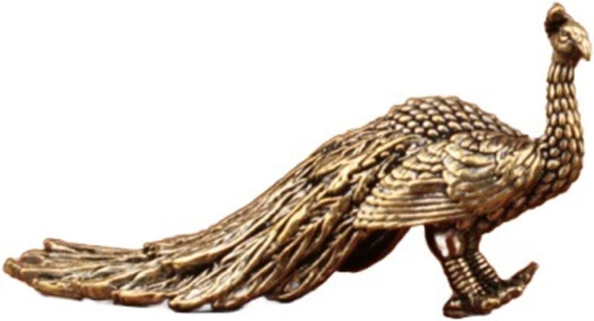 Vintage messing dieren beeldjes voor op tafel