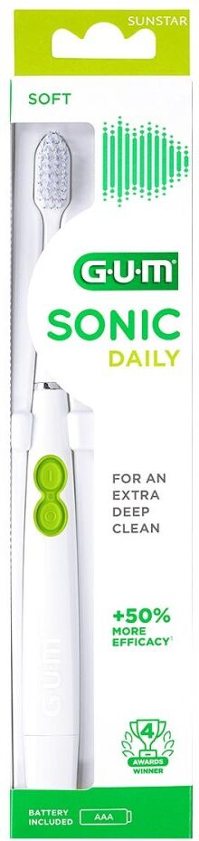 GUM SONIC DAILY Schallzahnbürste weiß