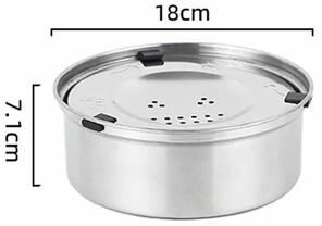 Inspired Living SplashGuard Stainless Steel No Spill Floating Dog Water Bowl 1 Liter