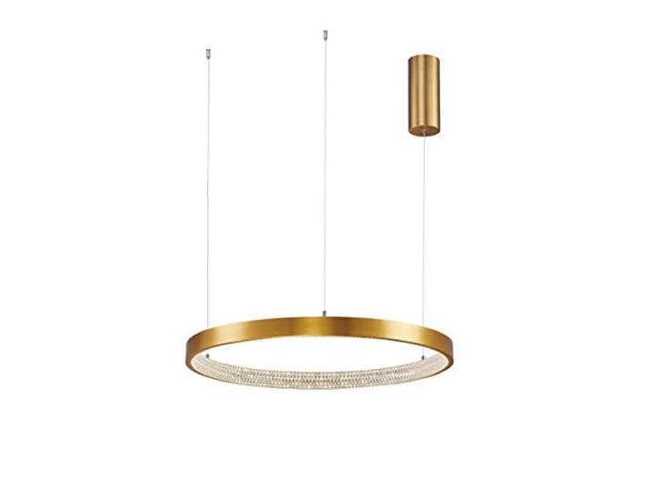 Merano Clarksville Integrierte LED Pendelleuchte Antik Gold Messing Aluminium LED 37W 2264Lm 3000K