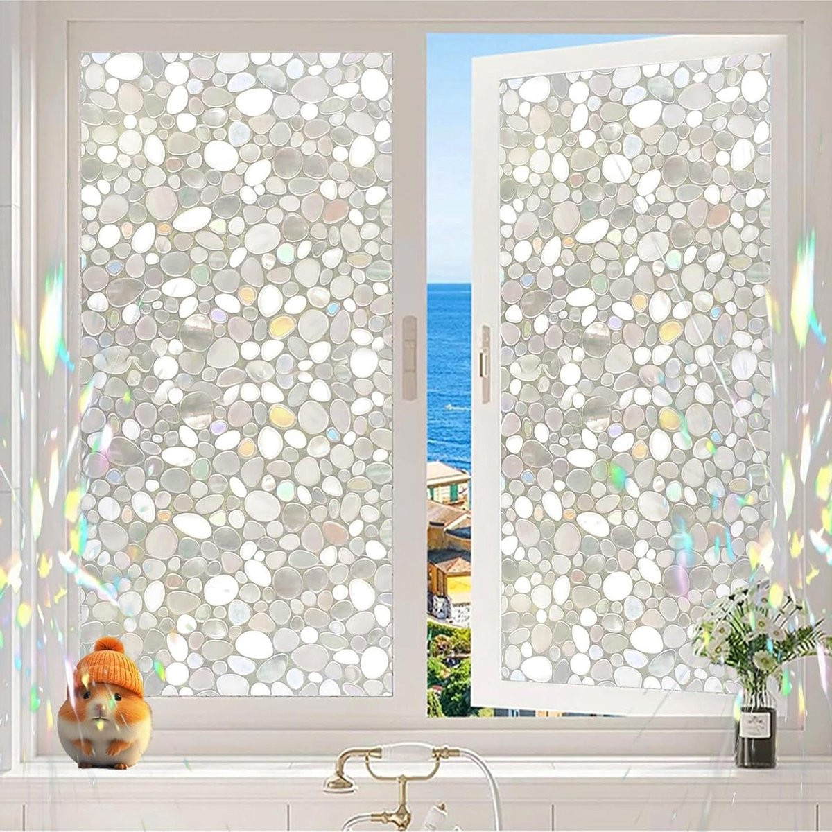 Zonwerende melkglas raamfolie voor privacy - 30 x 290 cm
