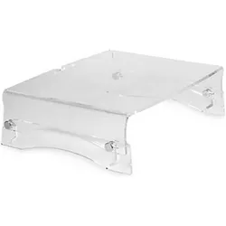Bakker Elkhuizen QRiser 100 Monitorständer/erhöhung, Monitor Erhöhung, Transparent