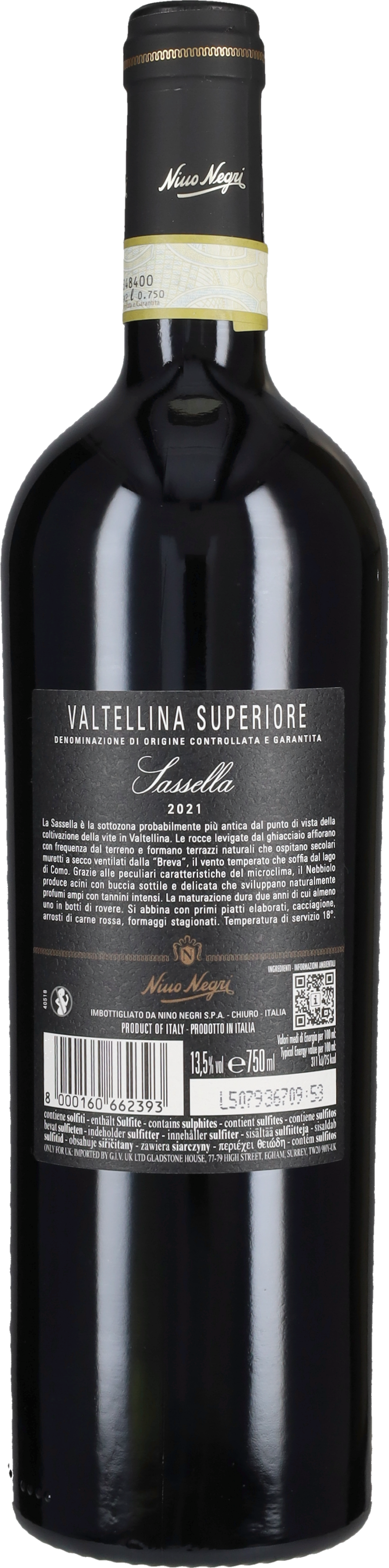 Valtellina Superiore Sassella Nino Negri 2022