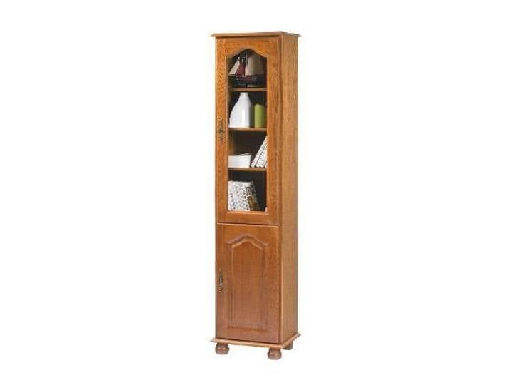 Bibliothèque 1 porte vitrée + 1 porte pleine Vence