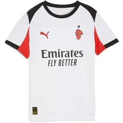 PUMA Kinder Trikot AC Milan Auswärts, Größe 128 in Weiß Weiß