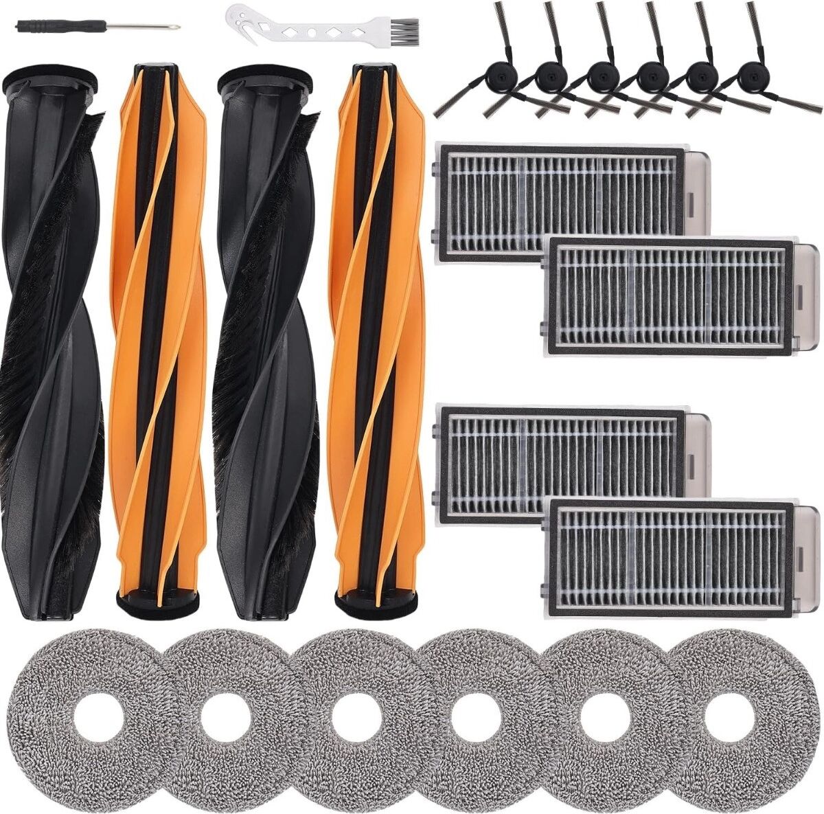 INF Ersatzteil-Set für Saugroboter, kompatibel mit Dreame X50 Ultra, L50 Pro Ultra, L40s Pro Ultra, X50 Master und Mova V50